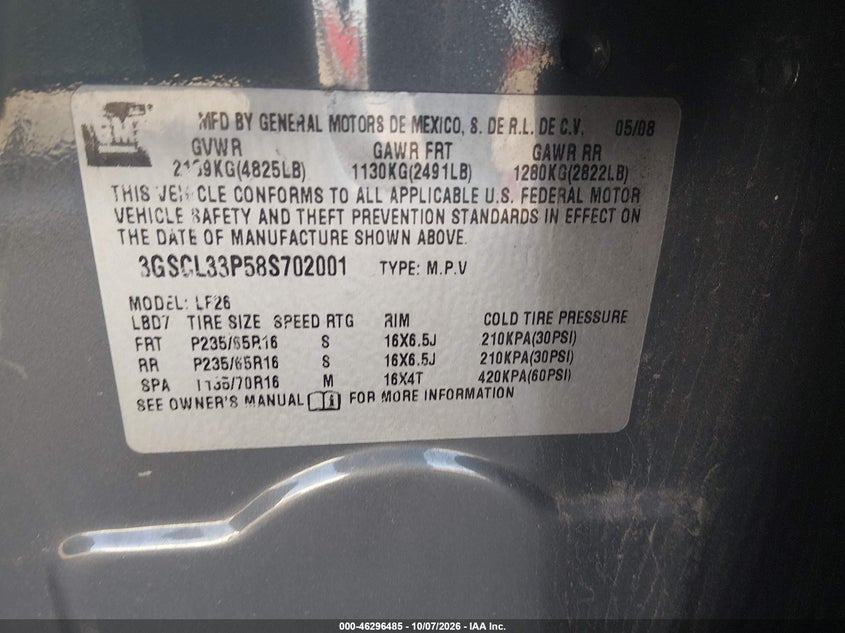 2008 SATURN VUE 4-CYL XE · Фото 9