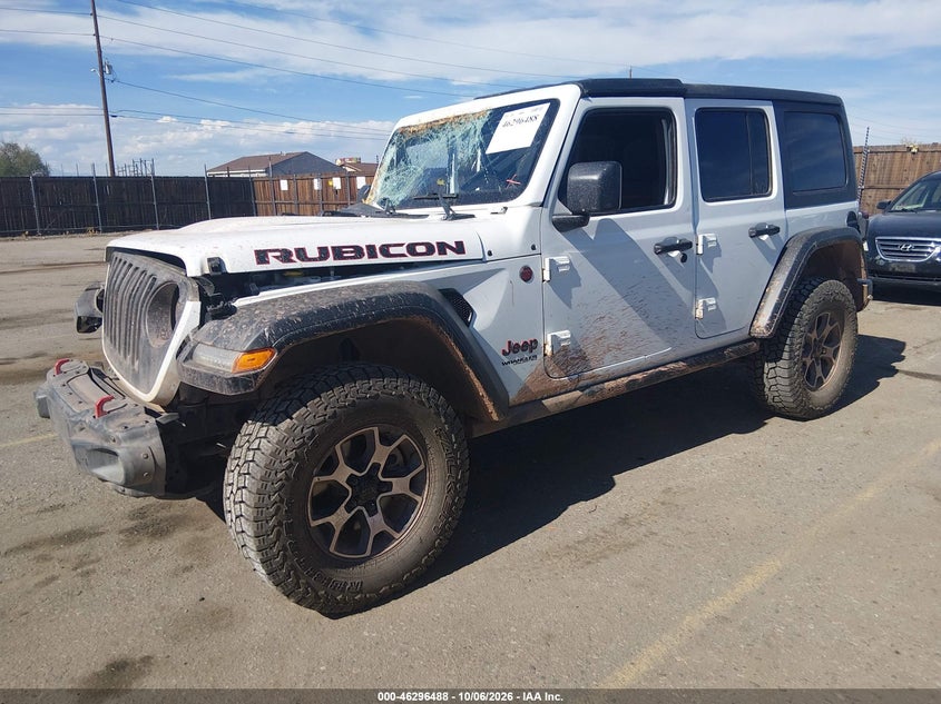 Vin: 1c4hjxfg0nw190531, lot: 46796651, jeep wrangler unlimited rubicon 4x4 20222