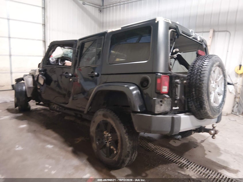 Vin: 1c4bjweg3dl518039, lot: 46796684, jeep wrangler unlimited sahara 20133
