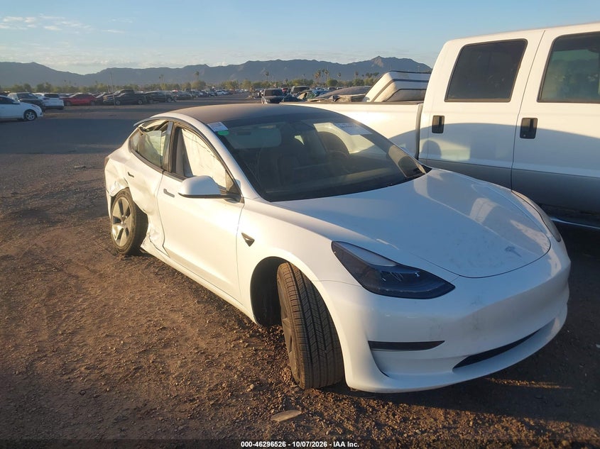 Vin: 5yj3e1ea3pf700161, lot: 46796689, tesla model 3 rear-wheel drive 20231