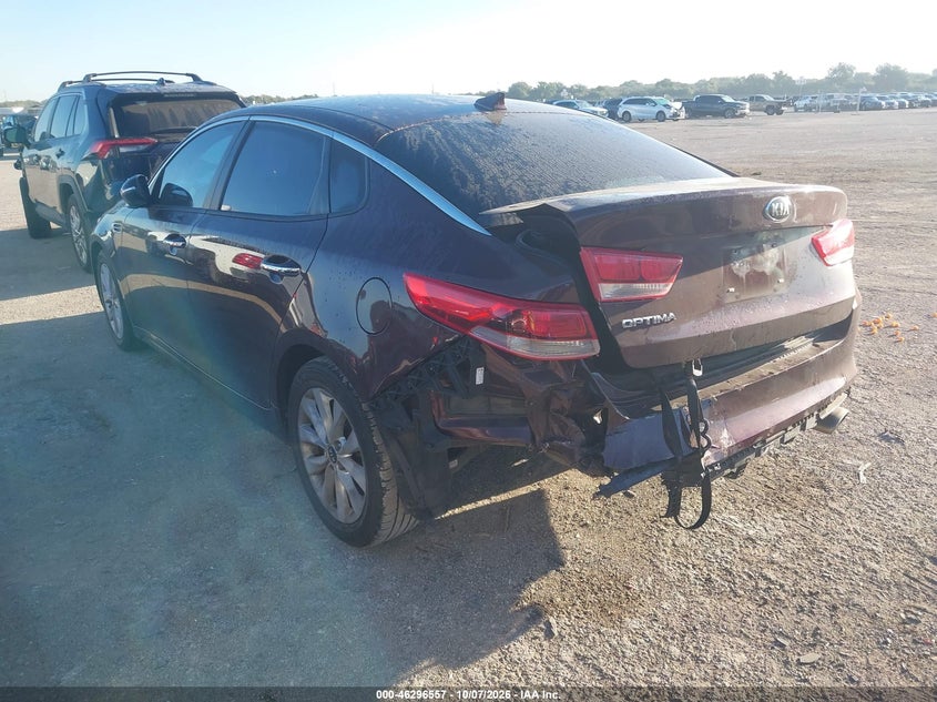 Vin: 5xxgt4l35hg148271, lot: 46796720, kia optima lx 20173