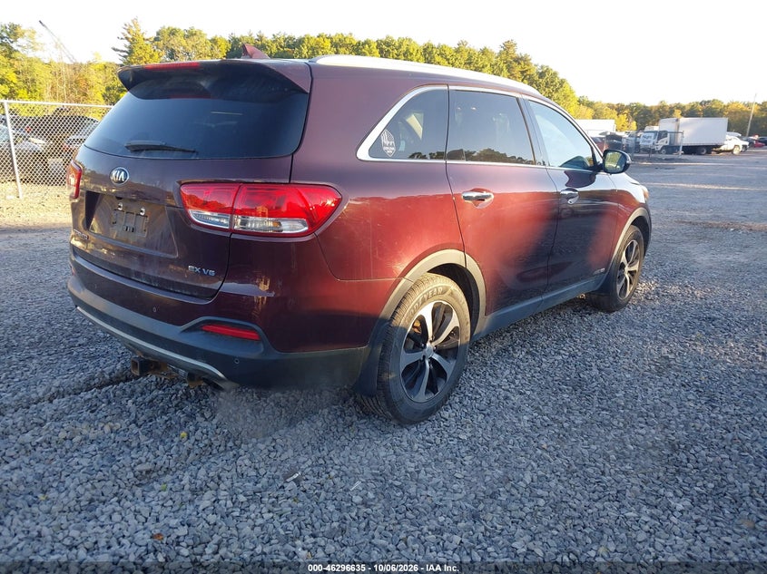 Vin: 5xyphda52hg247907, lot: 46796798, kia sorento 3.3l ex 20174
