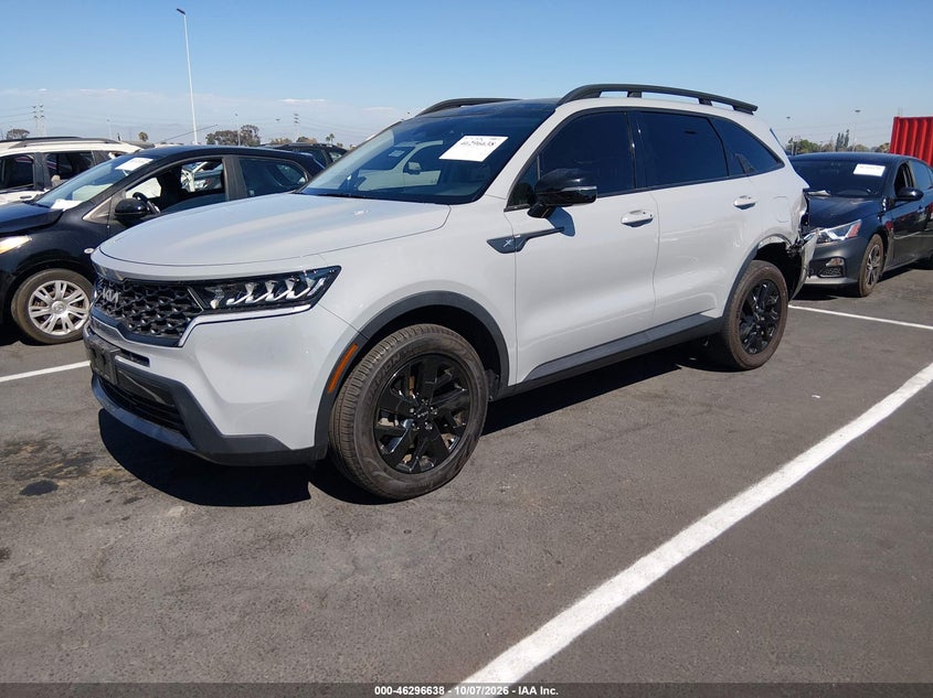 Vin: 5xyrldlc4ng078455, lot: 46796801, kia sorento x-line s 20222