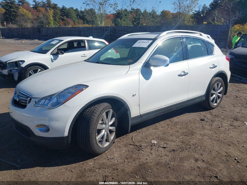Vin: jn1bj0hr6fm772709, lot: 46796827, infiniti qx50 journey 20152