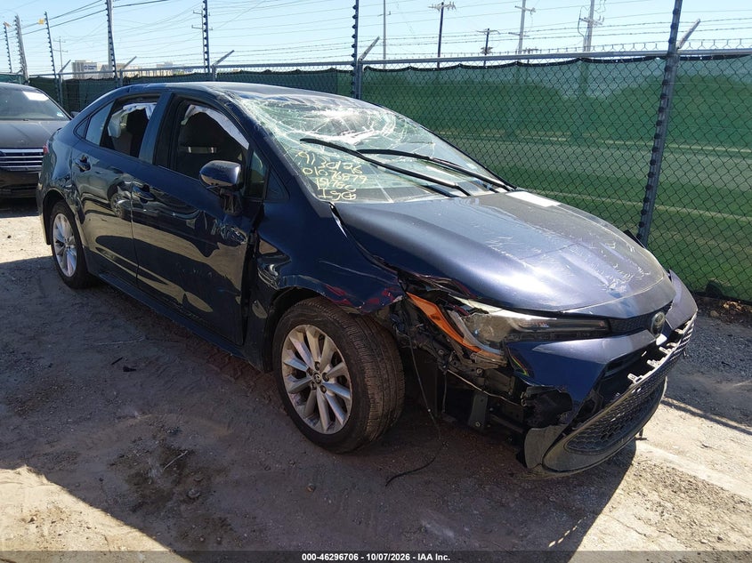 Vin: jtdvpmae0mj151780, lot: 46796869, toyota corolla le 20211