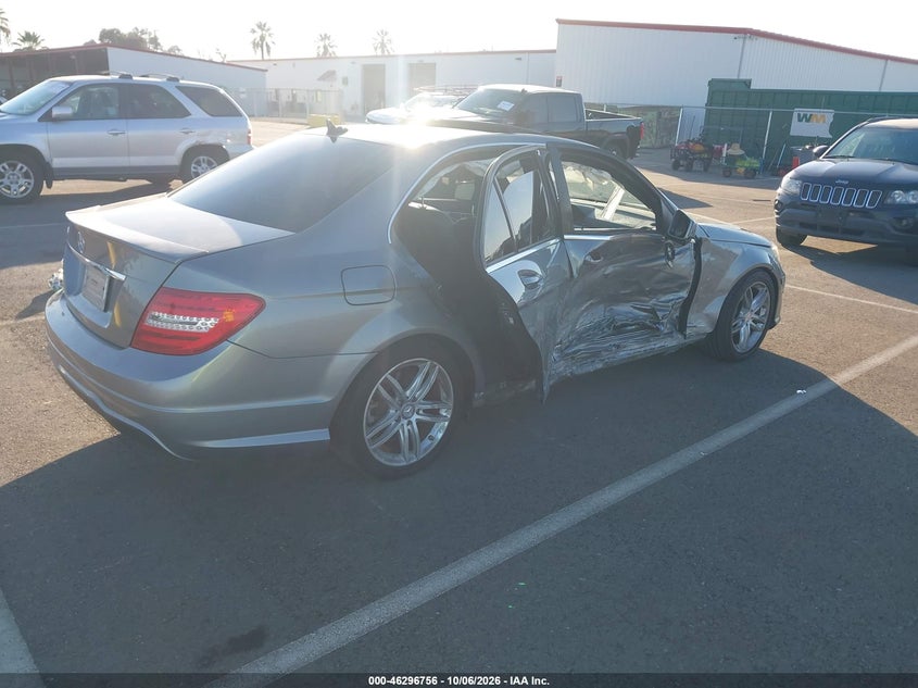 Vin: wddgf4hb4df972509, lot: 46796919, mercedes-benz c 250 sport 20134