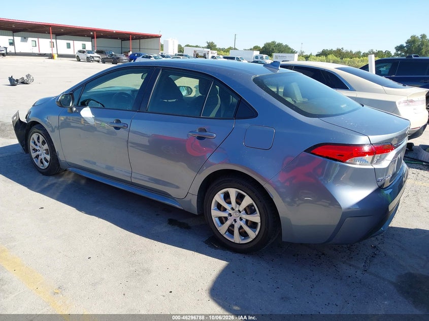 Vin: jtdeprae3lj096298, lot: 46796951, toyota corolla le 20203