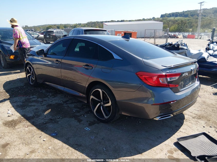 Vin: 1hgcv2f32ka031485, lot: 46796972, honda accord sport 2.0t 20193
