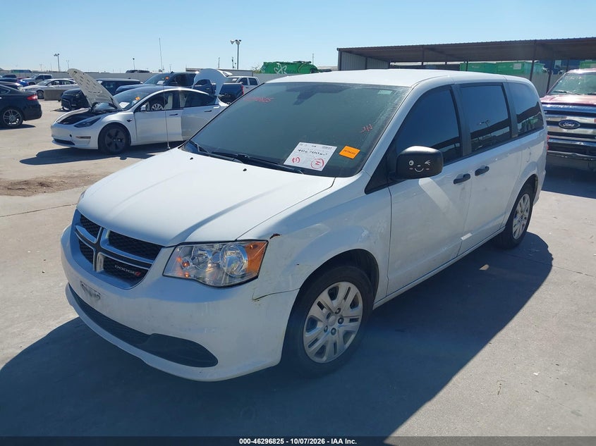 Vin: 2c4rdgbg6lr155662, lot: 46796988, dodge grand caravan se 20202