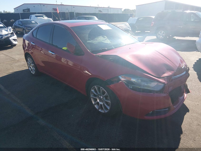Vin: 1c3cdfca0dd246008, lot: 46797026, dodge dart limited 20131