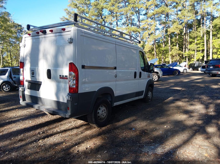 Vin: 3c6trvng1ee114519, lot: 46797037, ram promaster 1500 low roof 20144