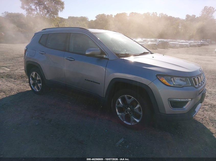Vin: 3c4njdcb6kt639335, lot: 46797072, jeep compass limited 4x4 20191