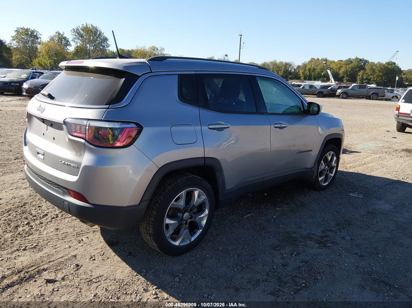 Vin: 3c4njdcb6kt639335, lot: 46797072, jeep compass limited 4x4 20194