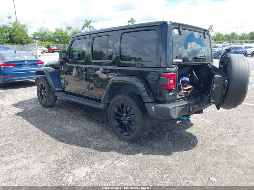 Vin: 1c4rjxp68rw188638, lot: 46797091, jeep wrangler 4xe sahara 4xe 20243