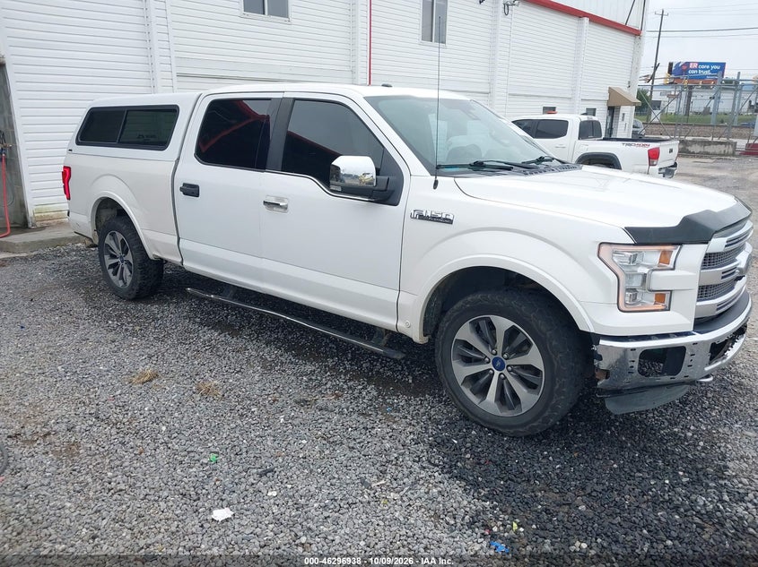 Vin: 1ftfw1ef5ffa19550, lot: 46797101, ford f-150 platinum 2015 img_1