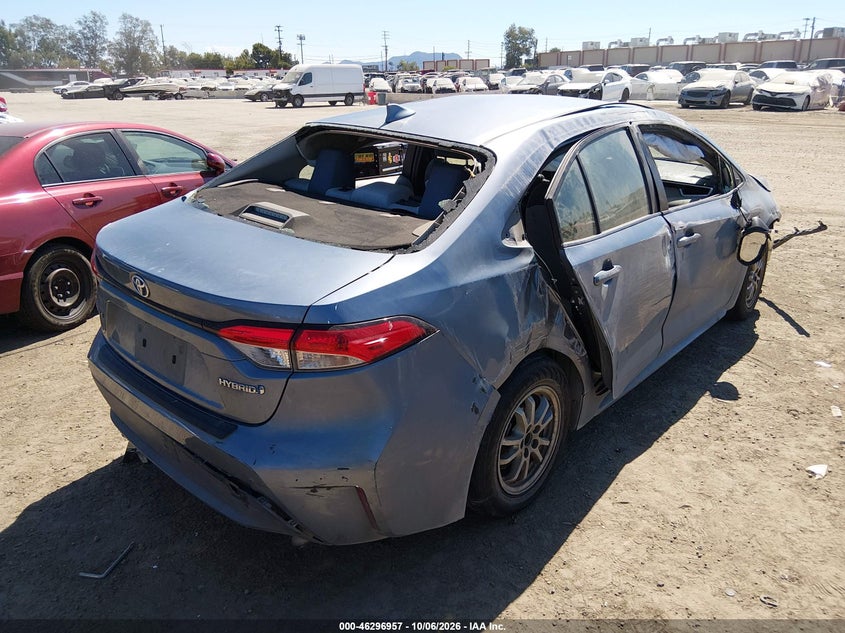 Vin: jtdeamde0mj017638, lot: 46797120, toyota corolla hybrid le 20214