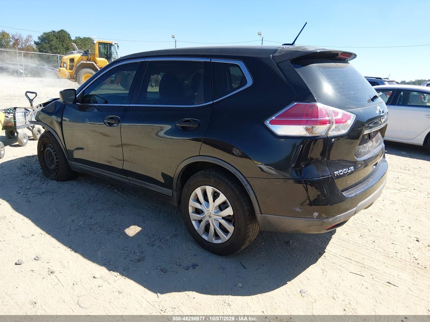 Vin: knmat2mvxgp729508, lot: 46797140, nissan rogue s 20163
