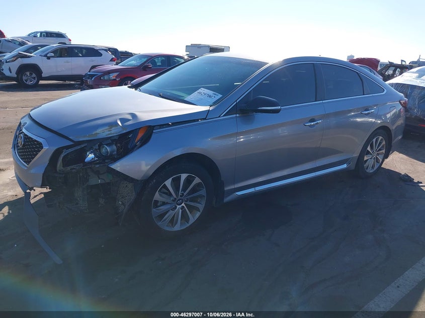 Vin: 5npe34af2fh258121, lot: 46797170, hyundai sonata sport 20152