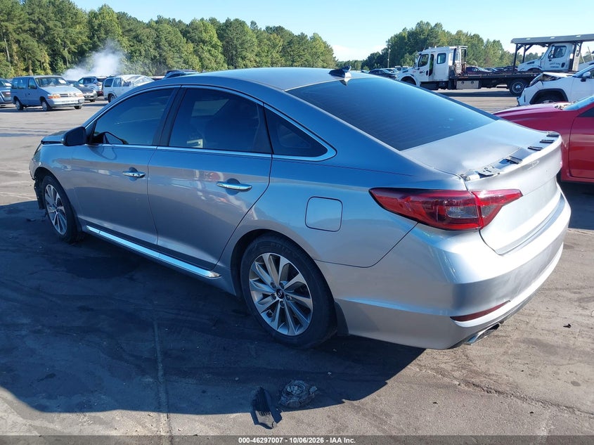 Vin: 5npe34af2fh258121, lot: 46797170, hyundai sonata sport 20153