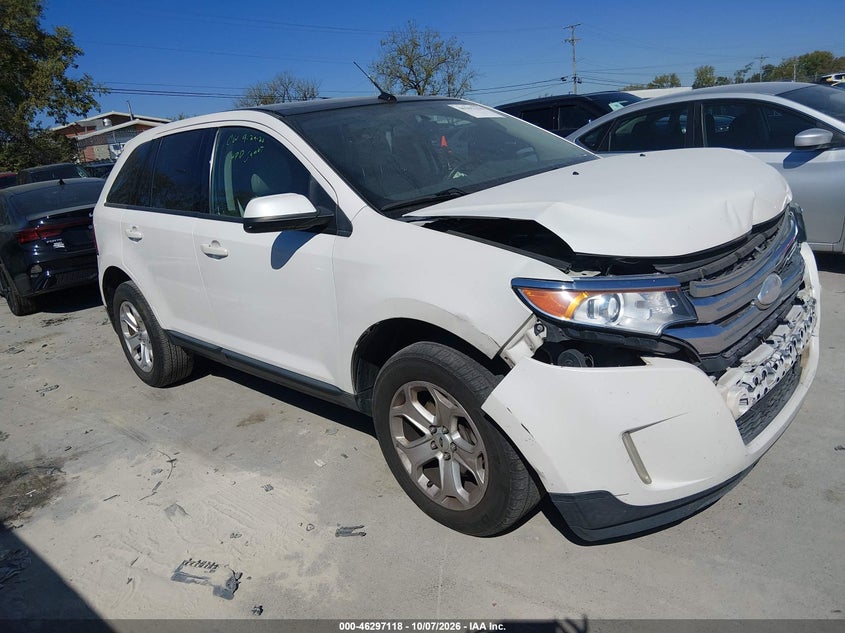 Vin: 2fmdk3jc7dbe23079, lot: 46797281, ford edge sel 20131