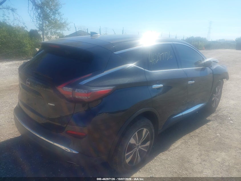 Vin: 5n1az2as1pc110517, lot: 46797288, nissan murano s intelligent awd 20234