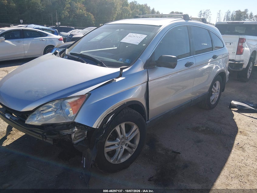 2010 Honda Cr-V Ex, Front End, IAAI, VIN 5J6RE4H55AL002983 — photo 2