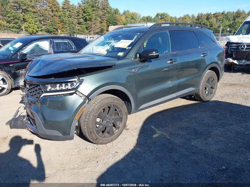 Vin: 5xyrldlc2ng124011, lot: 46797436, kia sorento x-line s 20222