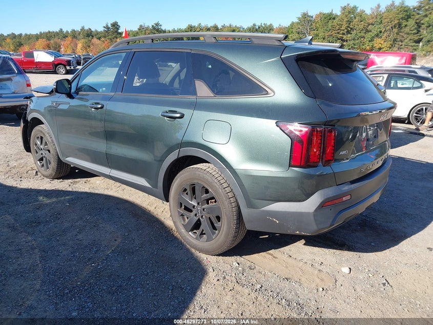 Vin: 5xyrldlc2ng124011, lot: 46797436, kia sorento x-line s 20223