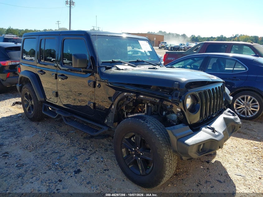 Vin: 1c4hjxdg4pw676071, lot: 46797449, jeep wrangler 4-door sport altitude 4x4 2023 img_1