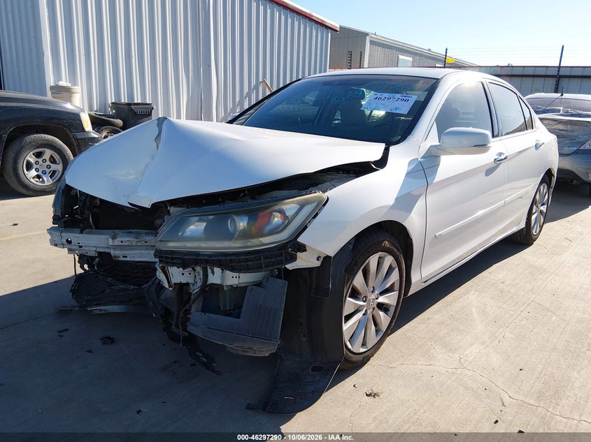Vin: 1hgcr3f84da037491, lot: 46797453, honda accord ex-l v-6 20132
