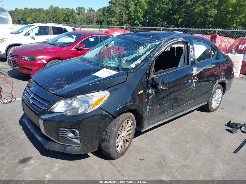 Vin: ml32fufj2nhf06524, lot: 46797483, mitsubishi mirage g4 le 20222