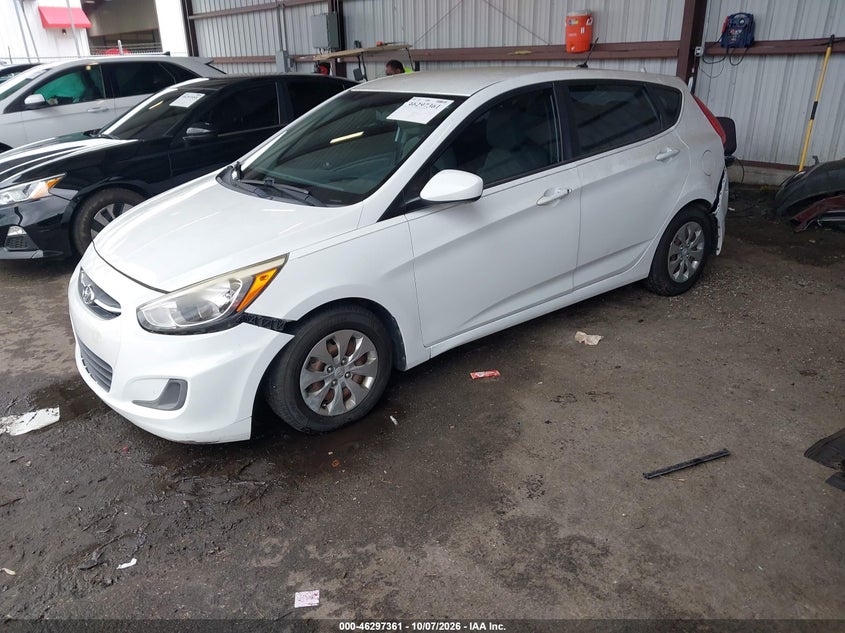 Vin: kmhct5ae2gu239415, lot: 46797524, hyundai accent se 20162