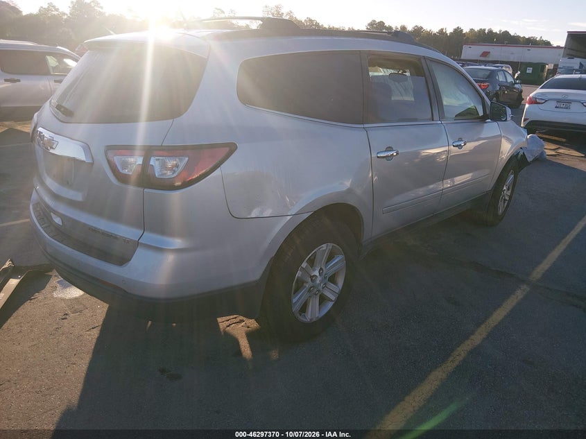 Vin: 1gnkrgkd5dj109052, lot: 46797533, chevrolet traverse 1lt 20134