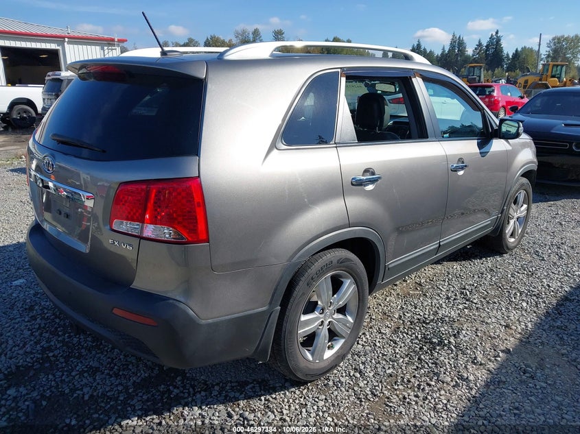 Vin: 5xykuda27dg376408, lot: 46797547, kia sorento ex v6 20134