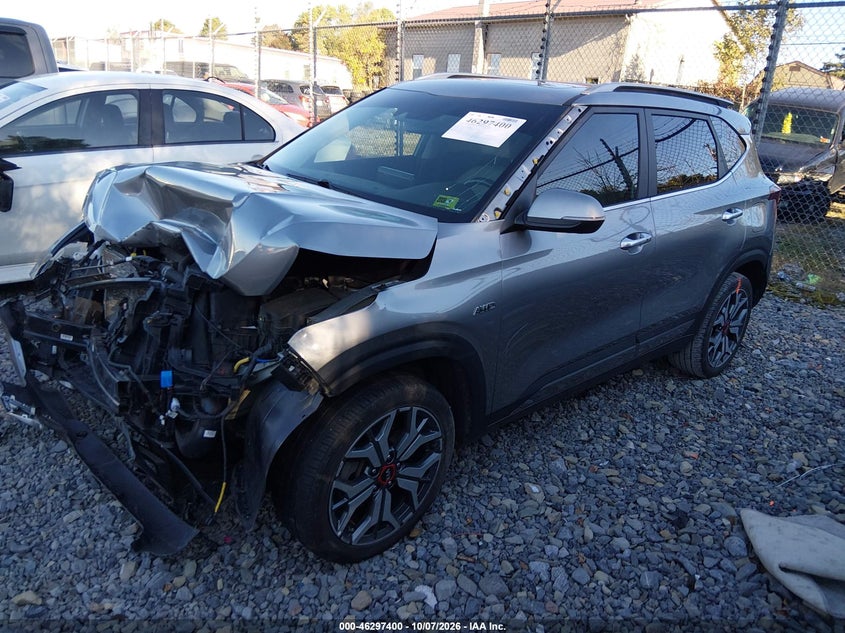 Vin: kndetca26m7188132, lot: 46797563, kia seltos sx turbo 20212