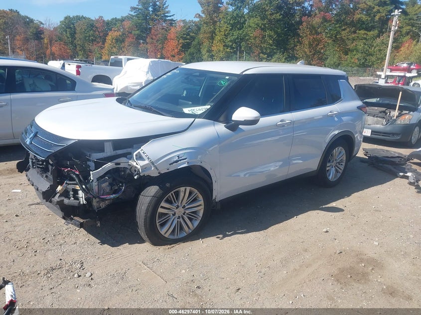 Vin: ja4j4ta86nz049943, lot: 46797565, mitsubishi outlander es 2.5 s-awc 20222