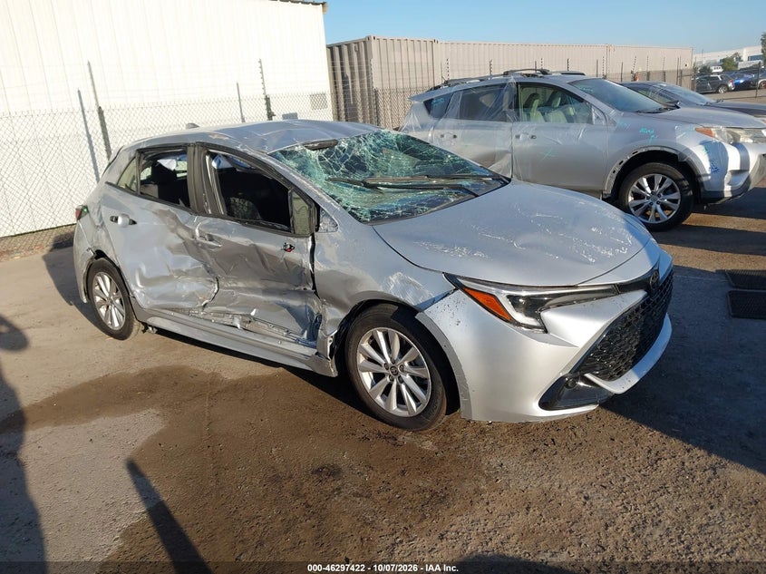 Vin: jtnd4mbe2r3221161, lot: 46797586, toyota corolla se 20241