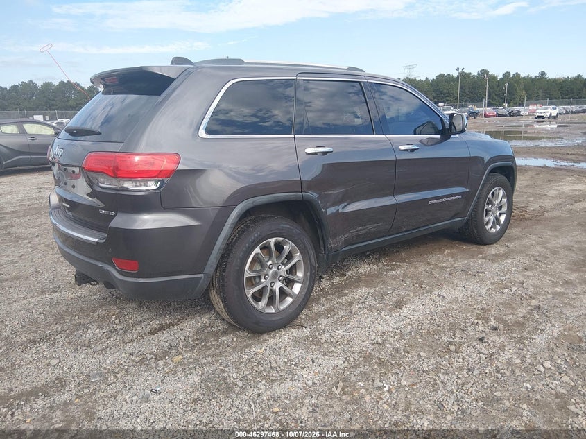 Vin: 1c4rjebgxfc654362, lot: 46797631, jeep grand cherokee limited 20154