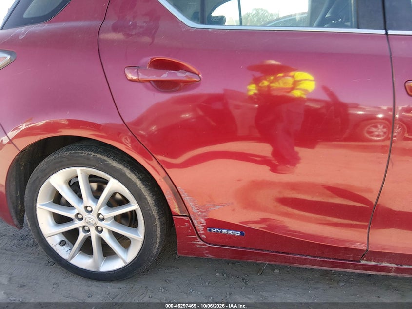 LEXUS CT 200H 2011 VIN JTHKD5BH2B2011407