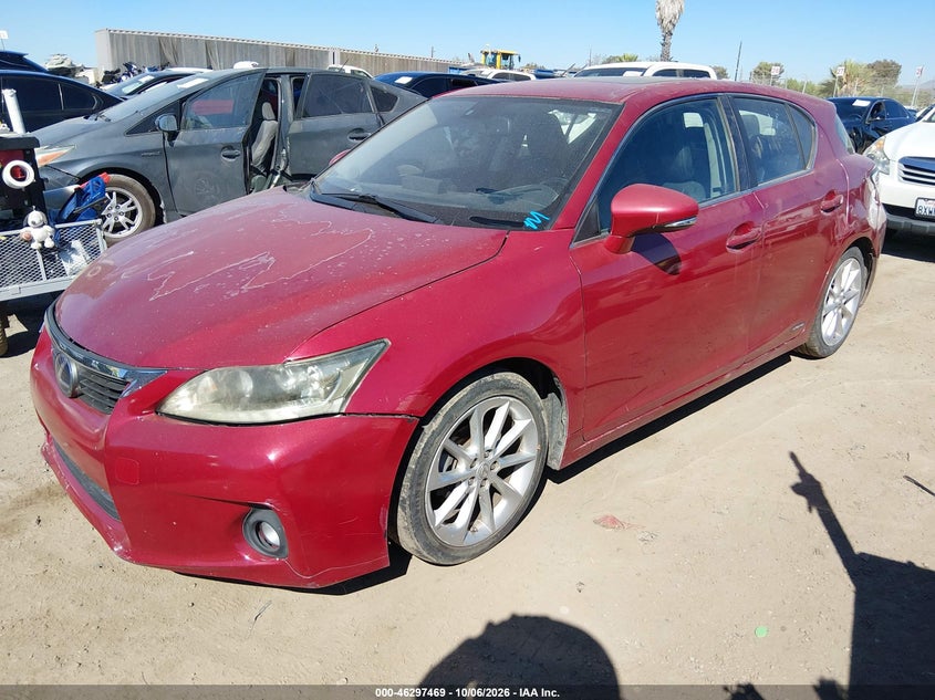 Vin: jthkd5bh2b2011407, lot: 46797633, lexus ct 200h premium 20112