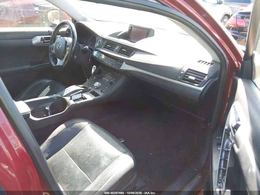 LEXUS CT 200H 2011 VIN JTHKD5BH2B2011407