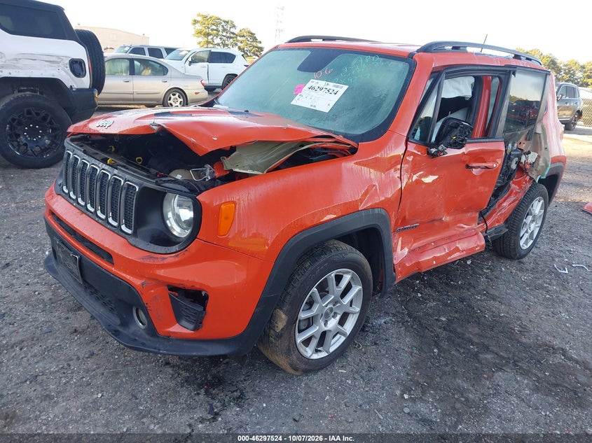 Vin: zacnjabb9kpk92328, lot: 46797687, jeep renegade latitude fwd 20192