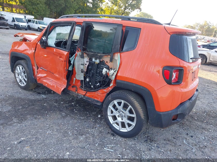 Vin: zacnjabb9kpk92328, lot: 46797687, jeep renegade latitude fwd 20193