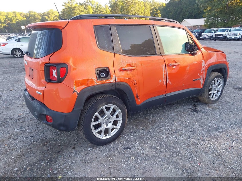 Vin: zacnjabb9kpk92328, lot: 46797687, jeep renegade latitude fwd 20194