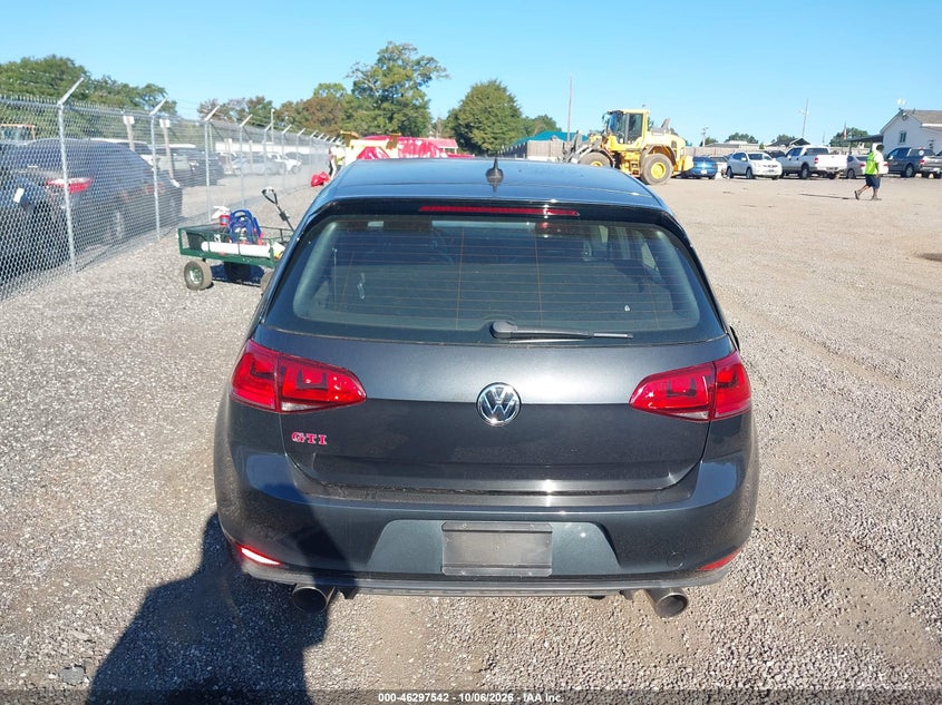 VOLKSWAGEN GOLF GTI 2017 VIN 3VW547AUXHM068686
