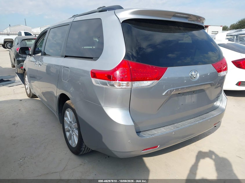 Vin: 5tddk3dc0bs015888, lot: 46797773, toyota sienna xle 20113