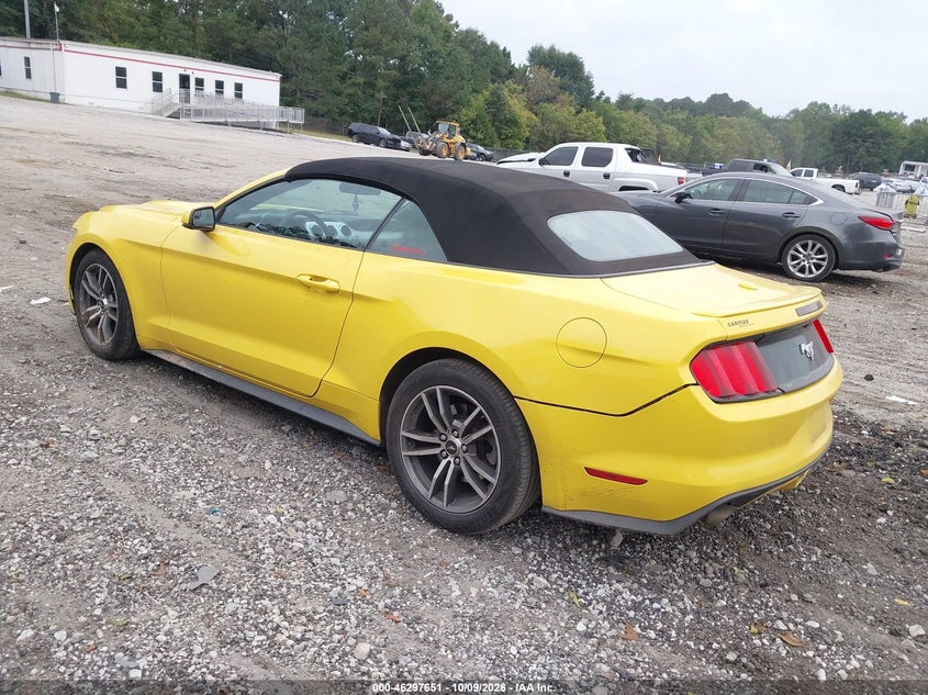 Vin: 1fatp8uh0g5222161, lot: 46797814, ford mustang ecoboost premium 20163