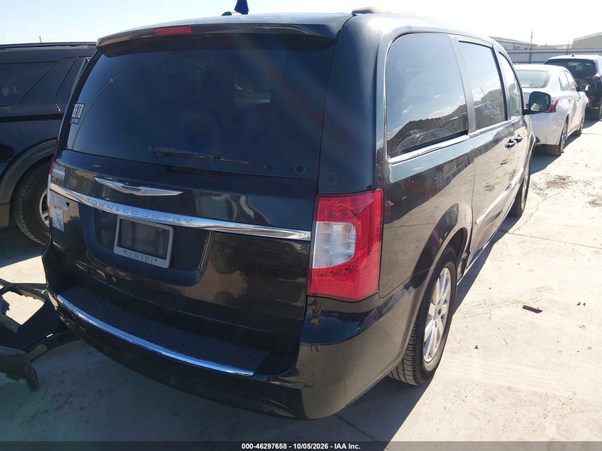 Vin: 2c4rc1bgxer171320, lot: 46797821, chrysler town & country touring 20144
