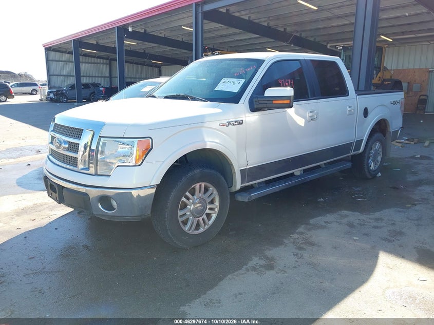 Vin: 1ftfw1ef2cfa29223, lot: 46797837, ford f-150 lariat 20122