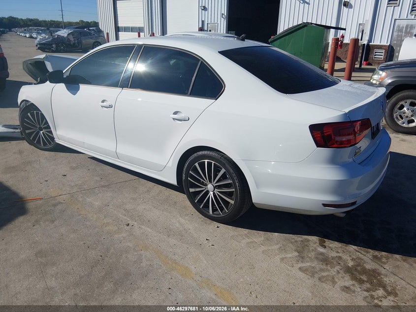 Vin: 3vwd17aj5fm345686, lot: 46797844, volkswagen jetta 1.8t sport 20153